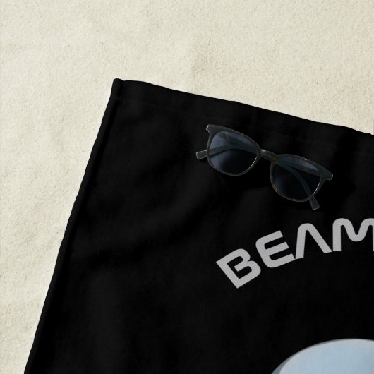 Funny custom text UFO Spaceshil Strandtuch (Beispiel)