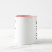 Funny Custom Text Work Bestie Wertungsgeschenk Tasse (Zentrum)