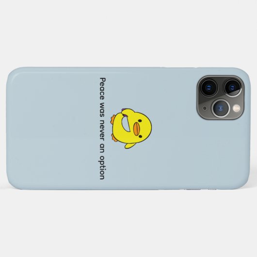 Funny Custom Text Yellow Duck Black Case-Mate iPhone Hülle (Rückseite (Horizontal))