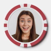 Funny custom two Foto image Hochzeitsfeier Pokerchips (Vorderseite)