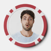 Funny custom two Foto image Hochzeitsfeier Pokerchips (Rückseite)