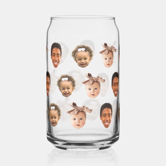 Funny Custom Vater 3 Kids Foto Dosenglas (Rückseite)