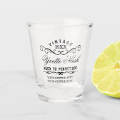 Funny Custom Vintag Birthday Alter zur Perfektion Schnapsglas (Vorderseite)