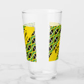 Funny Custom WAH GWAAN Jamaica Flag Glas (Links)