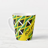 Funny Custom WAH GWAAN Jamaica Flag Milchtasse (Linke Ecke)