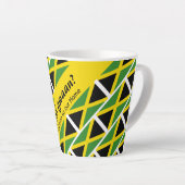 Funny Custom WAH GWAAN Jamaica Flag Milchtasse (Rechte Ecke)