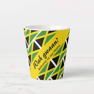 Funny Custom WAH GWAAN Jamaica Flag Milchtasse