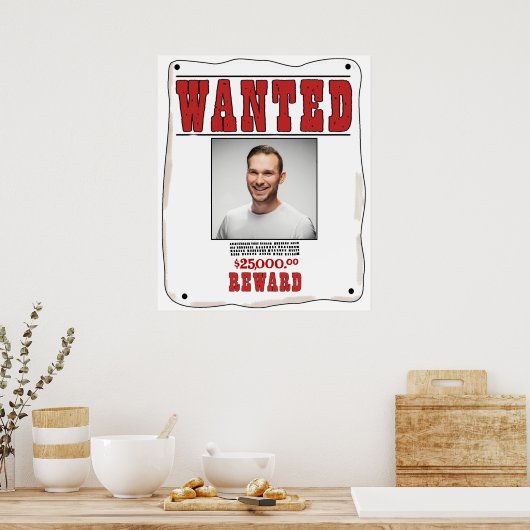 Funny Custom Wanted Poster (Küche)