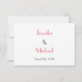 Funny Custom Wedding UAWG Repitation Card RSVP Karte (Rückseite)