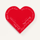 Funny Custom Wedding Vorschlag Valentine's Day Notizblock (Vorderseite)