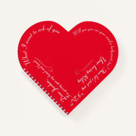 Funny Custom Wedding Vorschlag Valentine's Day Notizblock