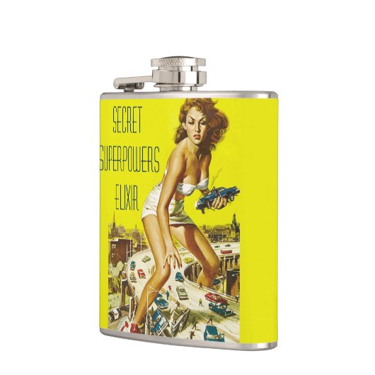 Funny custom women's flask flachmann (Links)