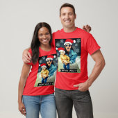 Funny Custom Xmas. Das Hut-Foto des Weihnachtsmann T-Shirt (Unisex)
