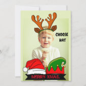 Funny custom Xmas. hats Einladung (Vorderseite)