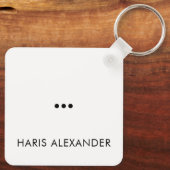 Funny Custome Name Personalisiert Schlüsselanhänger (Rückseite)