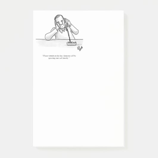 Funny Customer Service Spaß Post It Notes Post-it Klebezettel (Vorderseite)