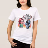 Funny Customer Services Chatbot Memos Reset Humans Tri-Blend Shirt (Vorderseite)