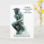 Funny Customizable Abschluss Karte (Gelbe Blume)