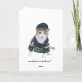 Funny Customizable Back to School Karte (Rückseite)