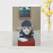 Funny Customizable Back to School Karte (Gelbe Blume)