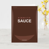 Funny Customizable Barbecue Sauce Geburtstagskarte Karte (Gelbe Blume)