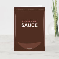 Funny Customizable Barbecue Sauce Geburtstagskarte