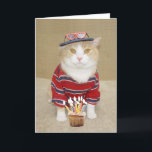 Funny Customizable Birthday for Enthusiastic Typ Karte<br><div class="desc">Auf diesem Bild sind Bubbas Augen so groß, ich versuchte mir einen Text auszudenken, um dem zu folgen. Wenn man sich die Bedeutung von "hell-mit Augen und buschig" anschaut, sieht man Wörter wie fröhlich, ausgehend, energisch, optimistisch, altherzig, voller Vitalität, motiviert, etc. Und als Katze ist er buchstäblich hell-mit Augen und...</div>