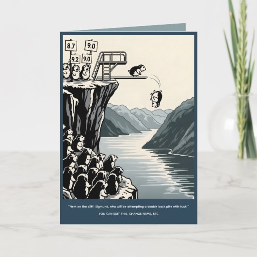 Funny customizable Birthday Karte (Vorderseite)