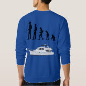 Funny Customizable Evolution & Boating Sweatshirt (Rückseite)