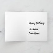 Funny Customizable Hot Sauce Birthday Card Karte (Innenseite)