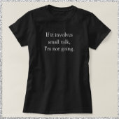 Funny Customizable Ich werde nicht T-Shirt