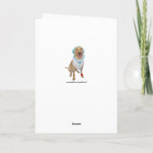 Funny Customizable Labrador Report wird gut Karte (Rückseite)