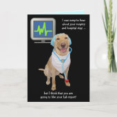 Funny Customizable Labrador Report wird gut Karte (Vorderseite)