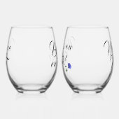 Funny Customizable "Mama's on Break" Weinglas Ohne Stiel (Links)