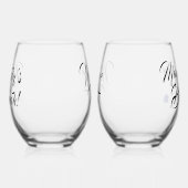 Funny Customizable "Mama's on Break" Weinglas Ohne Stiel (Rechts)