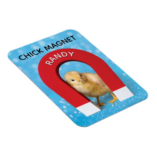 Funny Customizable Name Chick Magnet (Rechte Seite)