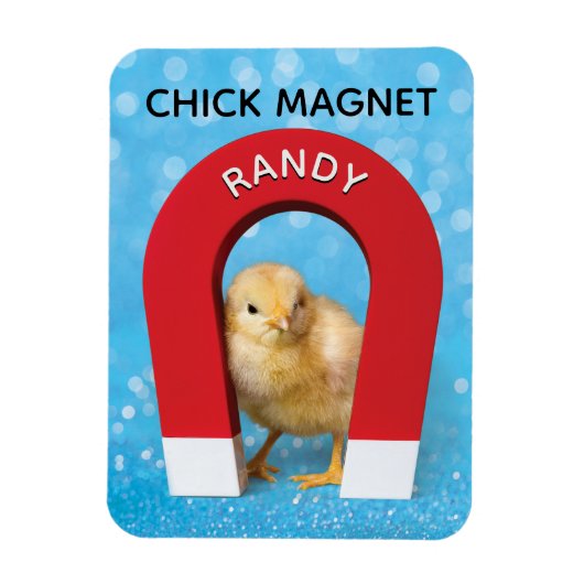 Funny Customizable Name Chick Magnet (Vertikal)