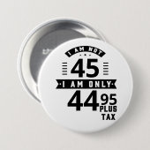 Funny Customizable Plus Tax Button (Vorne & Hinten)
