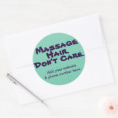 Funny Customizable Stickers for Massage Clients (Umschlag)