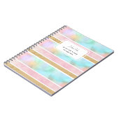 Funny Customizable Stripes Nice Student Notebook Notizblock (Linke Seite)