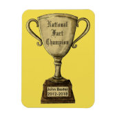 Funny Customizable Trophy Award Magnet (Vertikal)