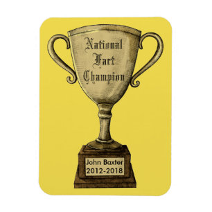 Funny Customizable Trophy Award Magnet