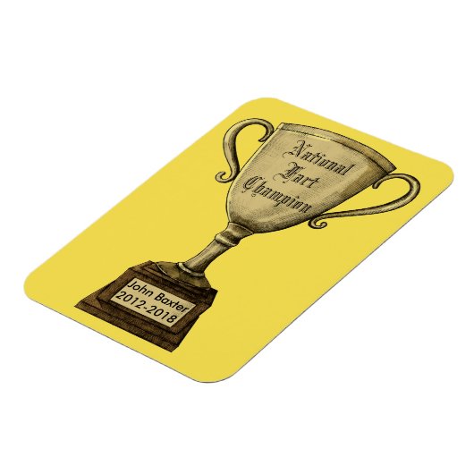 Funny Customizable Trophy Award Magnet (Linke Seite)