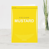 Funny Customizable Yellow Mustard Birthday Card Karte (Vorderseite)