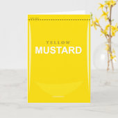Funny Customizable Yellow Mustard Birthday Card Karte (Gelbe Blume)
