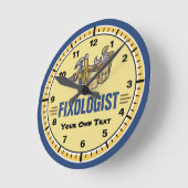 Funny Customize It Handyman Runde Wanduhr (Winkel)
