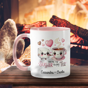 Funny Customized Couple "Sugar to My Tee" Tasse