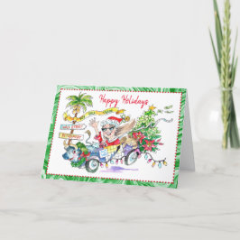 Funny Customized Holiday Folded Greeting Card Karte