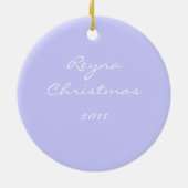 Funny Customized Raupe Liebe Xmas Tree Keramik Ornament (Hinten)