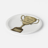 Funny Customized Trophy Award Pappteller (Schrägansicht)